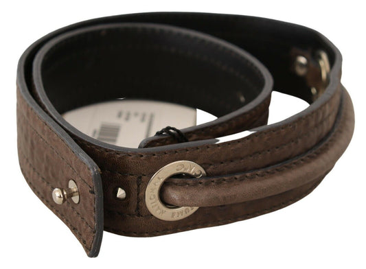 Ceinture élégante en cuir marron pour costume national