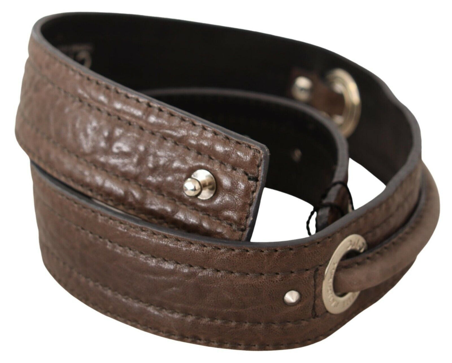 Ceinture élégante en cuir marron pour costume national