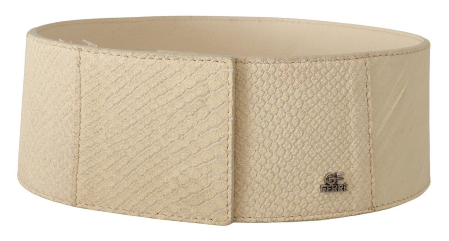 Ceinture élégante blanc cassé GF Ferre