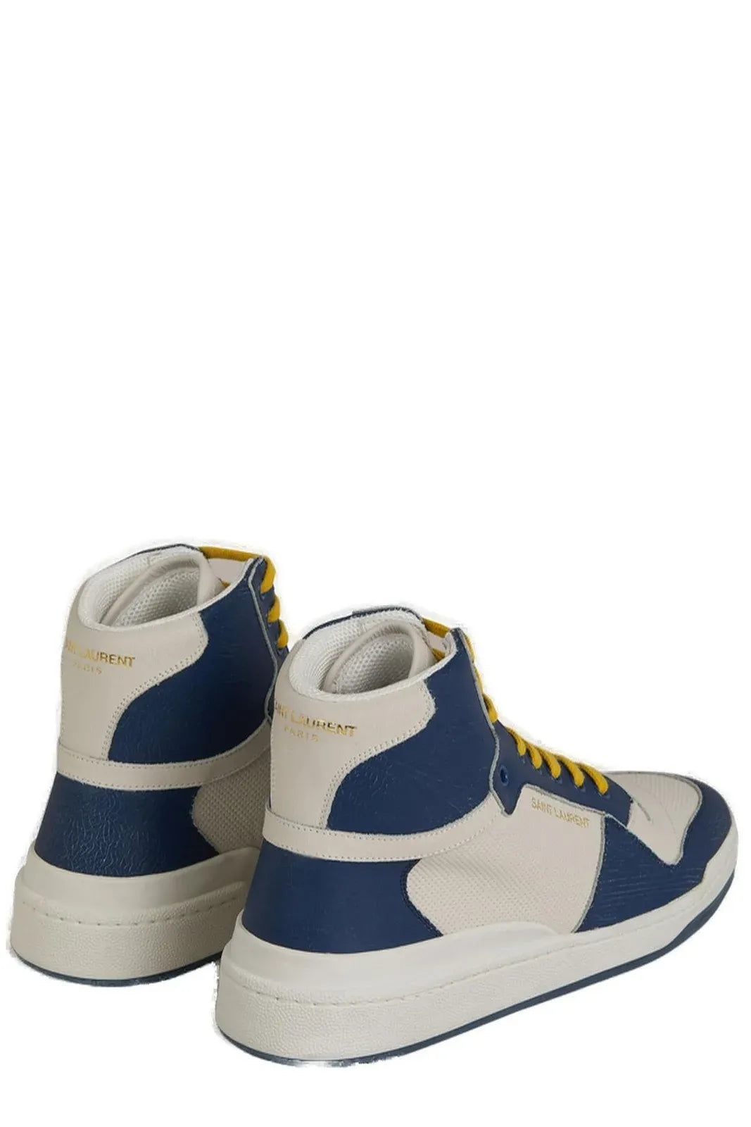 Saint Laurent Rehaussez votre style avec des baskets de luxe bleues mi-hautes