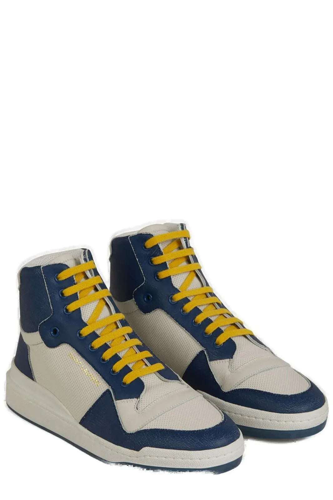 Saint Laurent Rehaussez votre style avec des baskets de luxe bleues mi-hautes