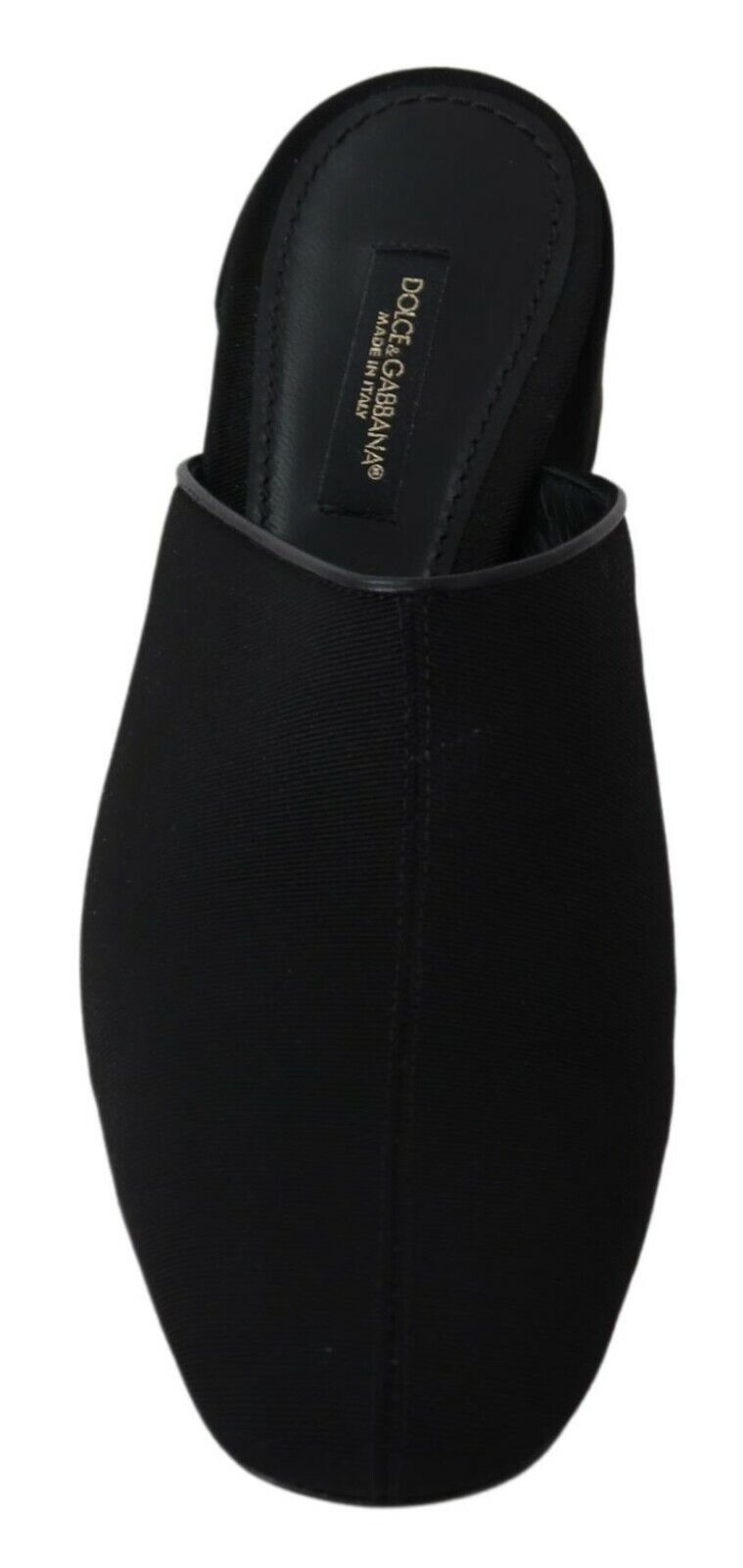 Sandales à enfiler Dolce &amp; Gabbana Chic en gros-grain noir