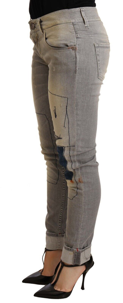 Jean slim gris délavé Eight Chic