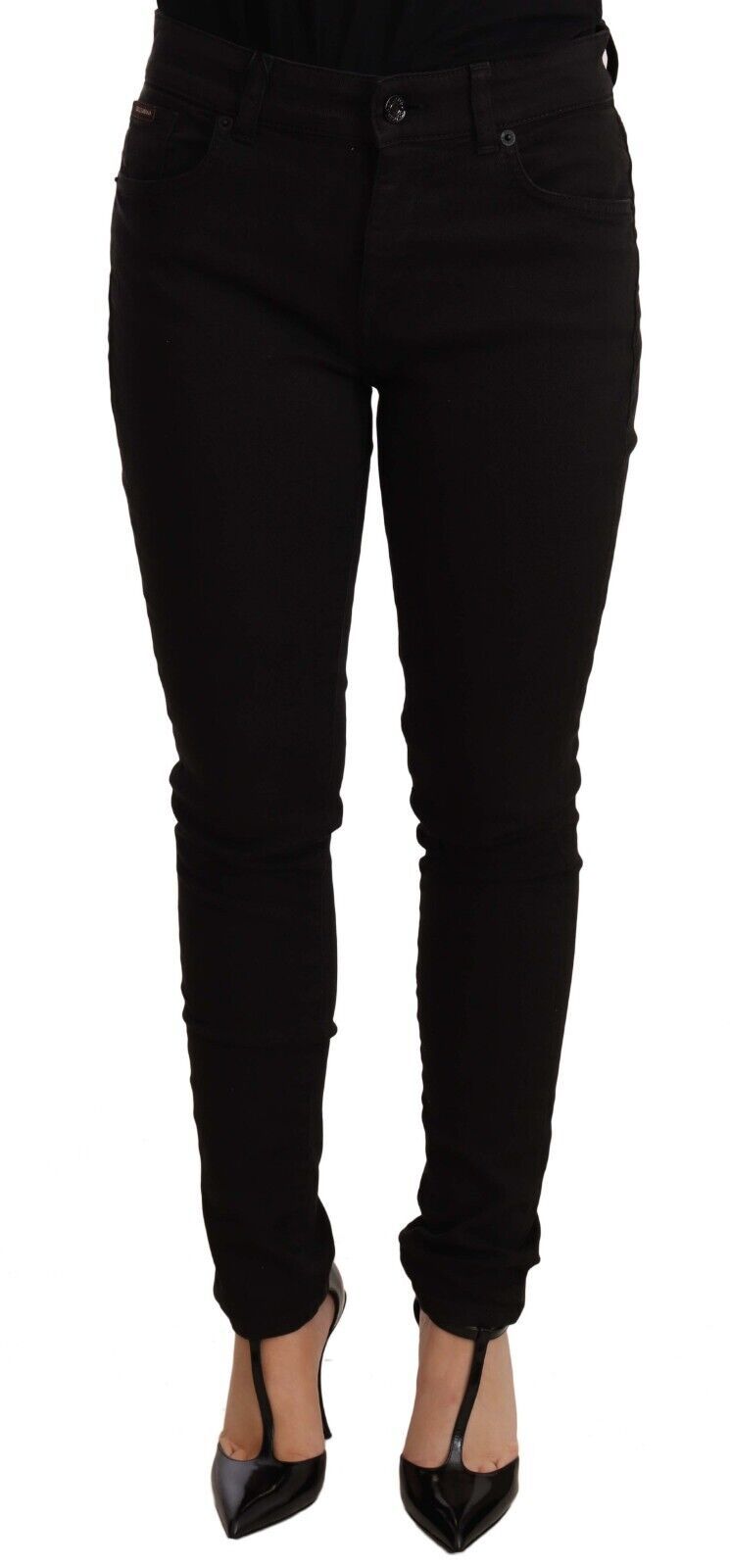 Dolce & Gabbana Black Slim Fit Denim Cotton Stretch Jeans by Dolce & Gabbana