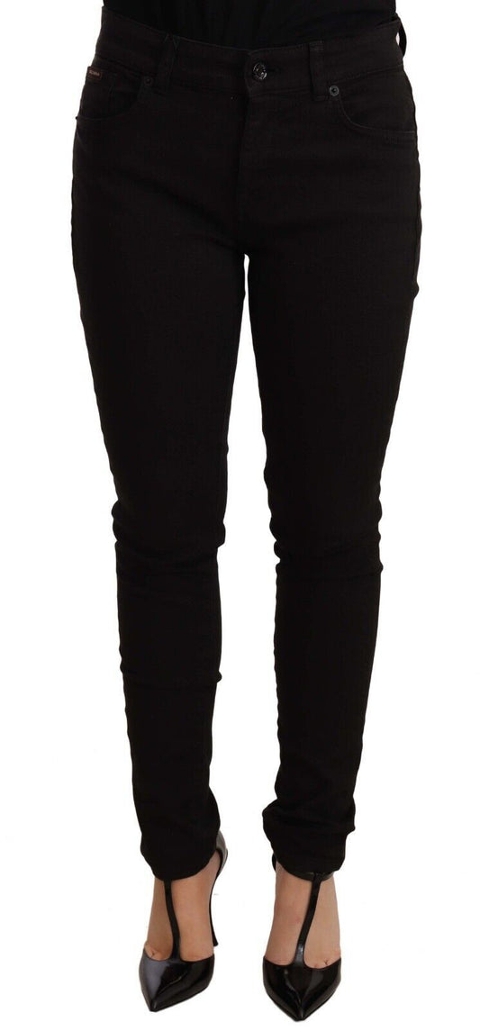 Dolce & Gabbana Black Slim Fit Denim Cotton Stretch Jeans by Dolce & Gabbana