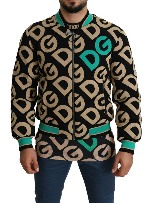 Blouson aviateur imprimé emblématique Dolce &amp; Gabbana – Design exquis