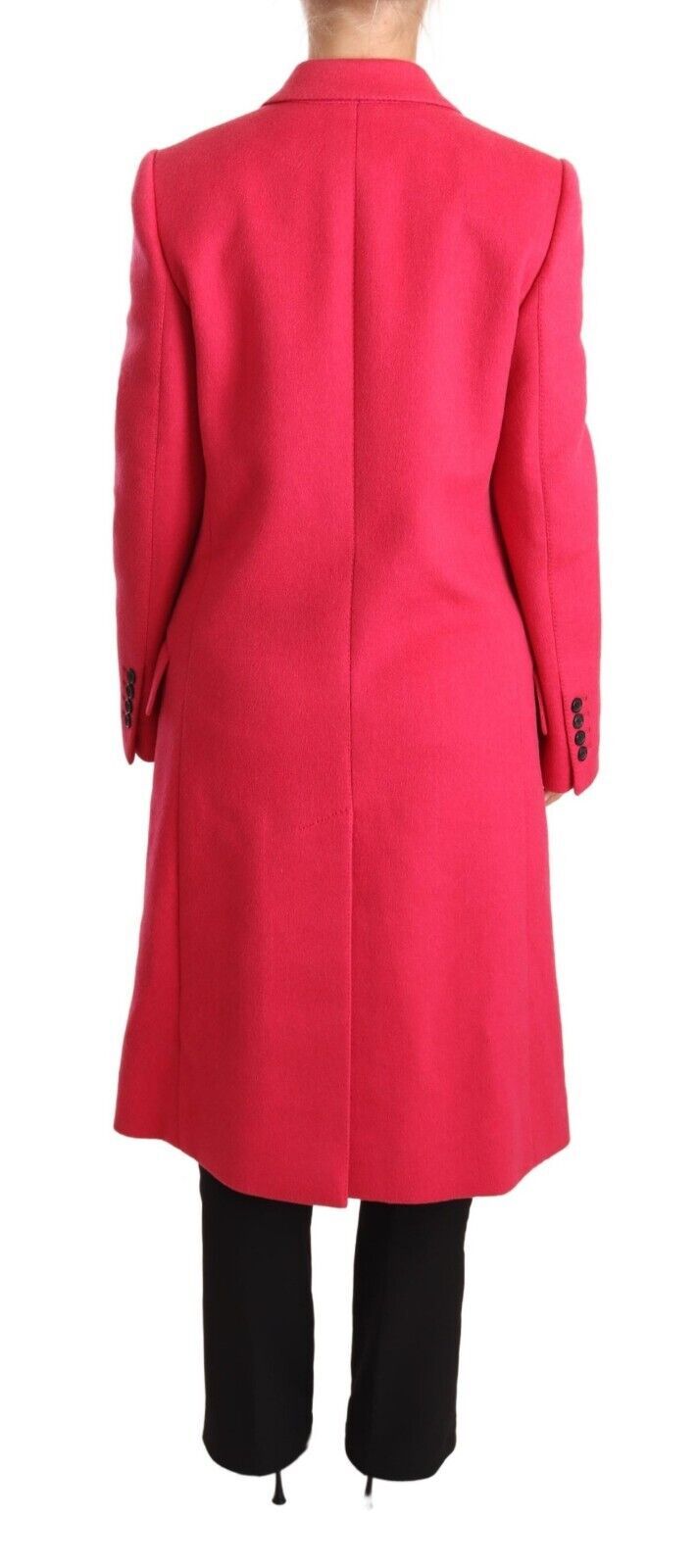 Dolce &amp; Gabbana Pink Double Breasted Trench Coat Jacket