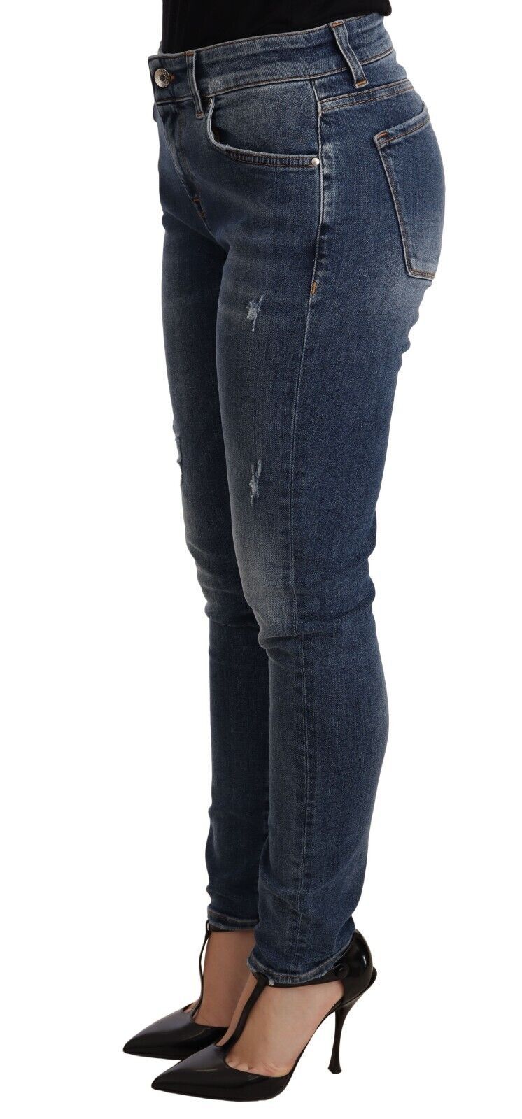 Dolce & Gabbana Blue Wash Skinny Denim Cotton Stretch Jeans by Dolce & Gabbana
