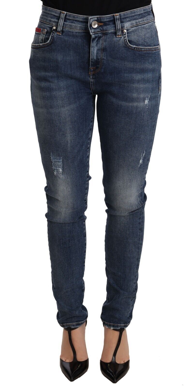 Dolce & Gabbana Blue Wash Skinny Denim Cotton Stretch Jeans by Dolce & Gabbana