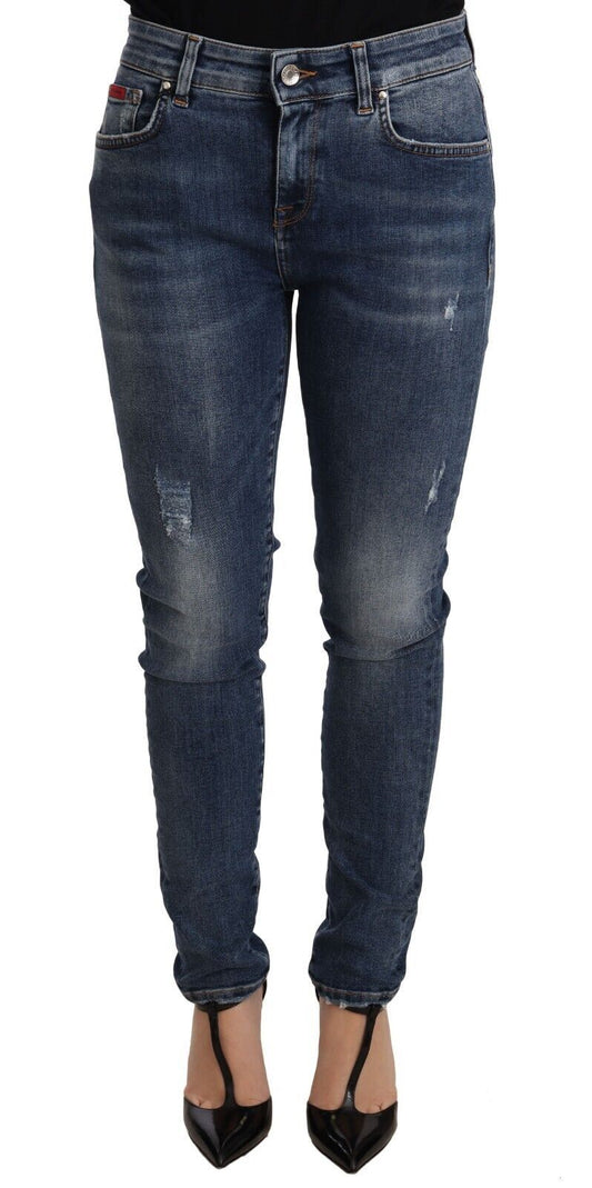 Dolce & Gabbana Blue Wash Skinny Denim Cotton Stretch Jeans by Dolce & Gabbana