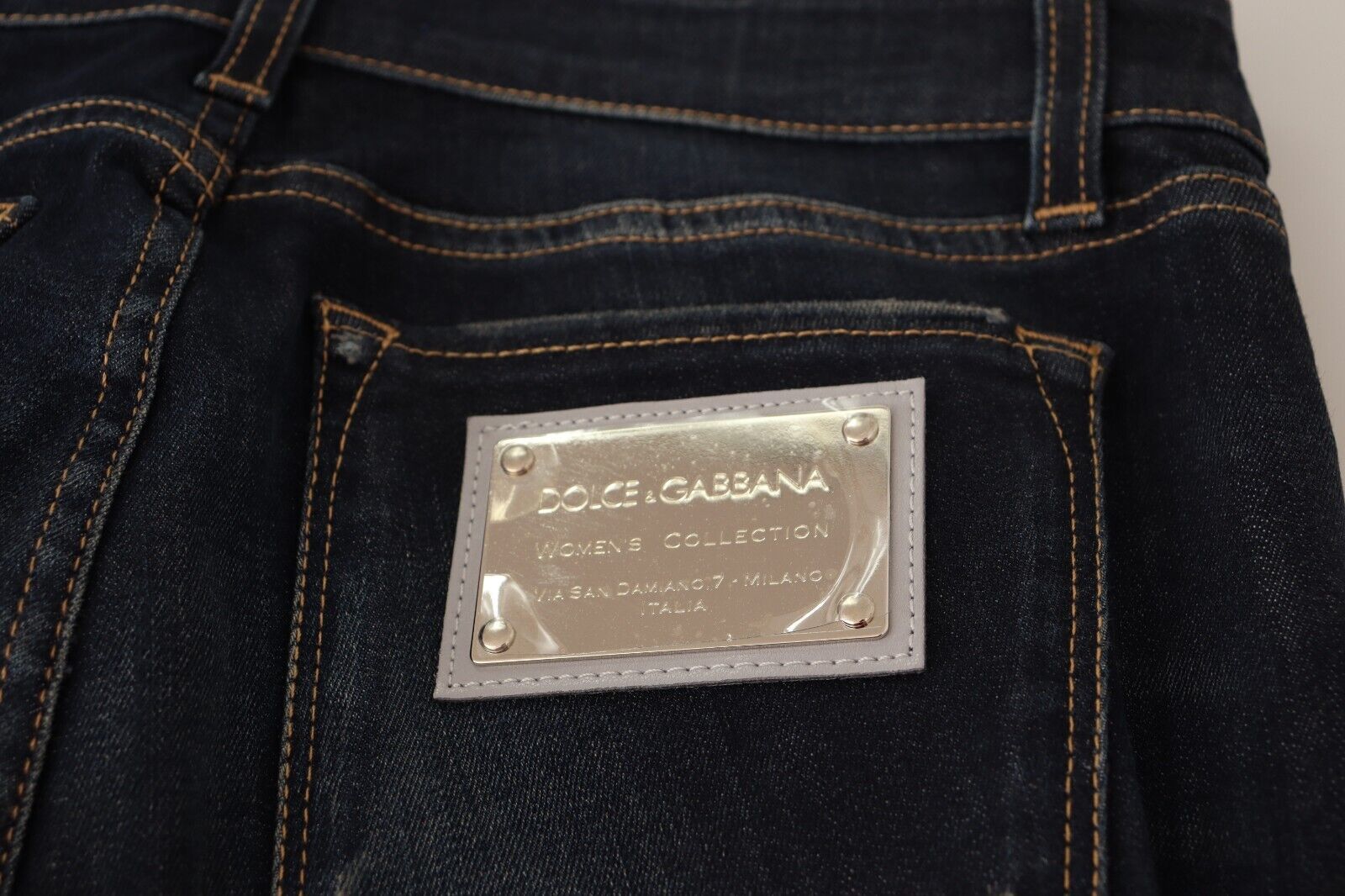Dolce & Gabbana Blue Wash Slim Skinny Denim Cotton Stretch Jeans by Dolce & Gabbana