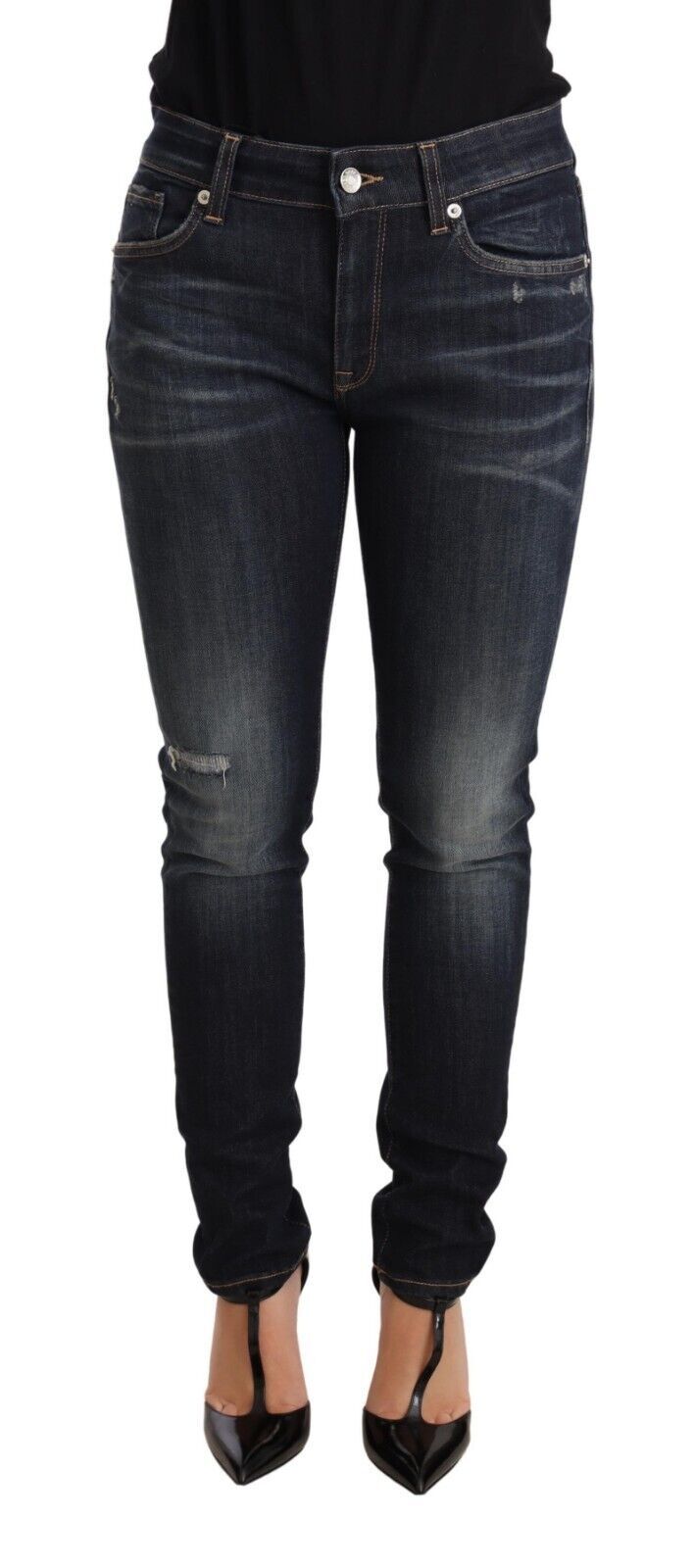 Dolce & Gabbana Blue Wash Slim Skinny Denim Cotton Stretch Jeans by Dolce & Gabbana