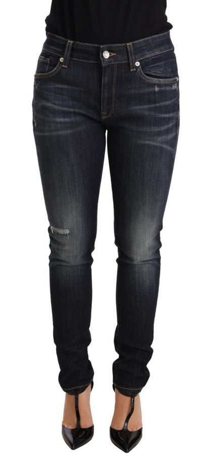 Dolce & Gabbana Blue Wash Slim Skinny Denim Cotton Stretch Jeans by Dolce & Gabbana