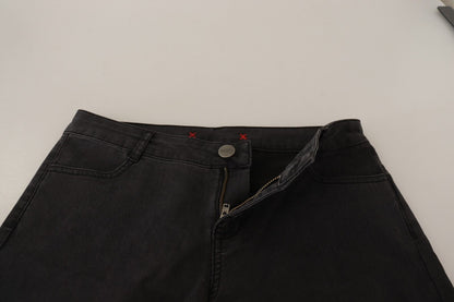 PINKO Black Cotton Stretch Skinny Mid Waist Women Denim Jeans by PINKO