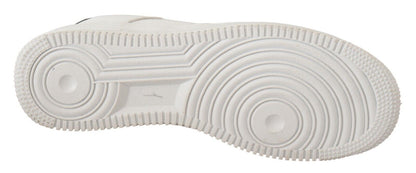 Baskets basses chics en cuir blanc SIGNS