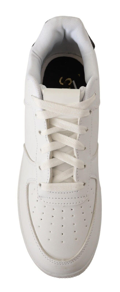 Baskets basses chics en cuir blanc SIGNS