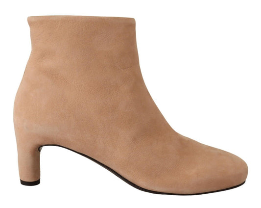 Bottes élégantes en cuir beige DEL CARLO