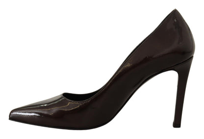 Escarpins à talons Sofia élégants en cuir marron