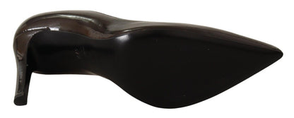 Escarpins à talons Sofia élégants en cuir marron