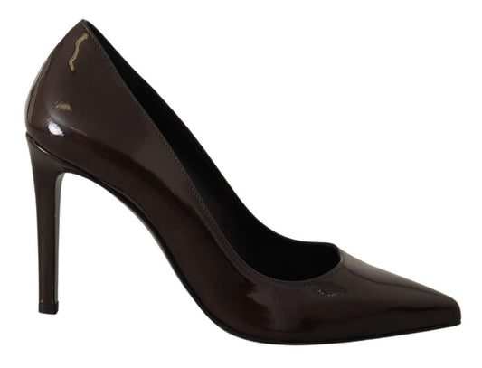 Escarpins à talons Sofia élégants en cuir marron
