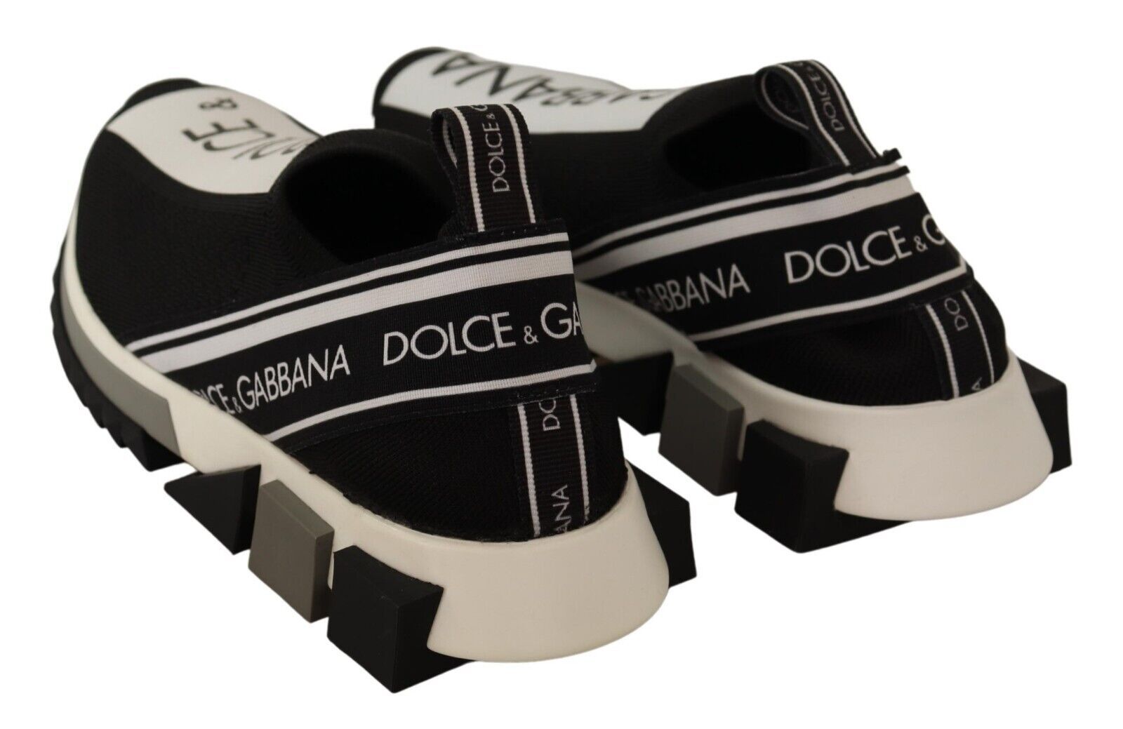 Dolce & Gabbana Chic Monochrome Sorrento Slip-On Sneakers