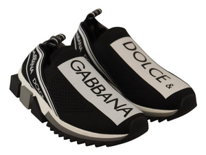 Dolce & Gabbana Chic Monochrome Sorrento Slip-On Sneakers
