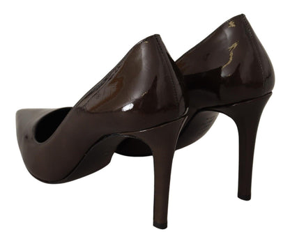 Escarpins à talons Sofia élégants en cuir marron
