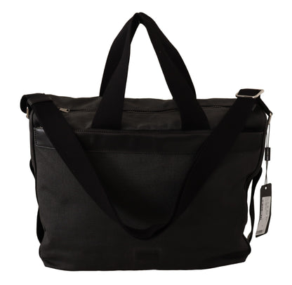 Sac messager élégant en denim et cuir pour homme Dolce &amp; Gabbana