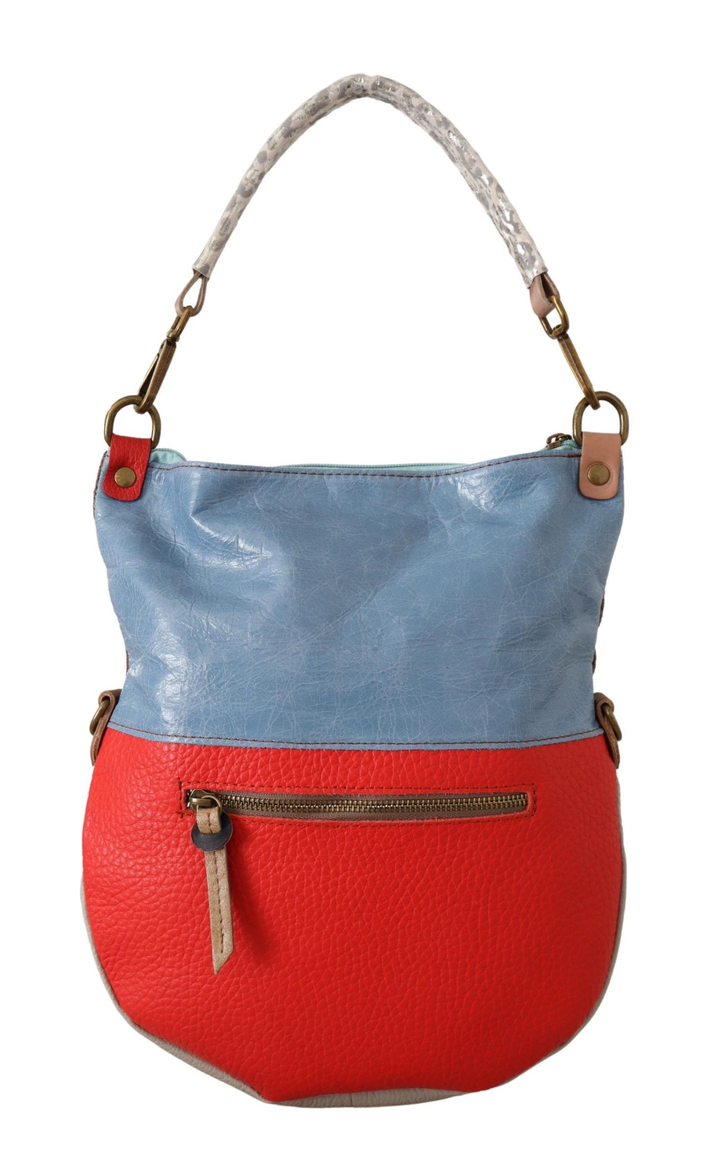 Sac fourre-tout chic en cuir multicolore avec accents dorés EBARRITO