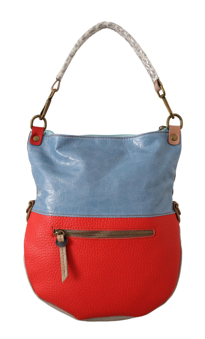 Sac fourre-tout chic en cuir multicolore avec accents dorés EBARRITO