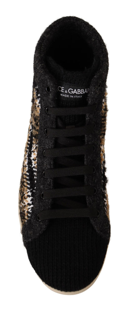 Baskets montantes beiges Dolce &amp; Gabbana