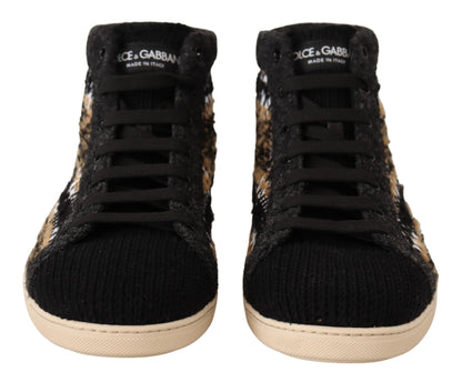 Baskets montantes beiges Dolce &amp; Gabbana