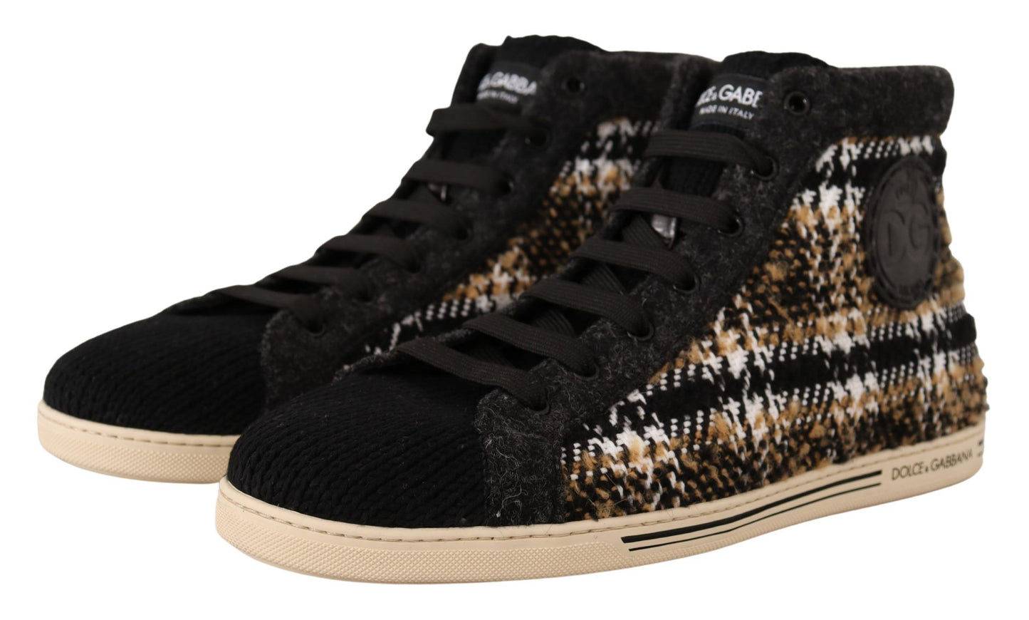 Baskets montantes beiges Dolce &amp; Gabbana