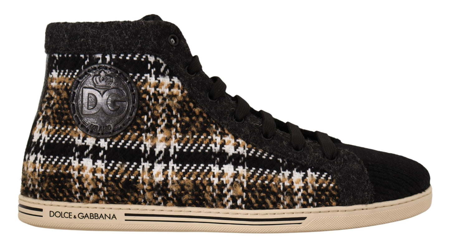 Baskets montantes beiges Dolce &amp; Gabbana