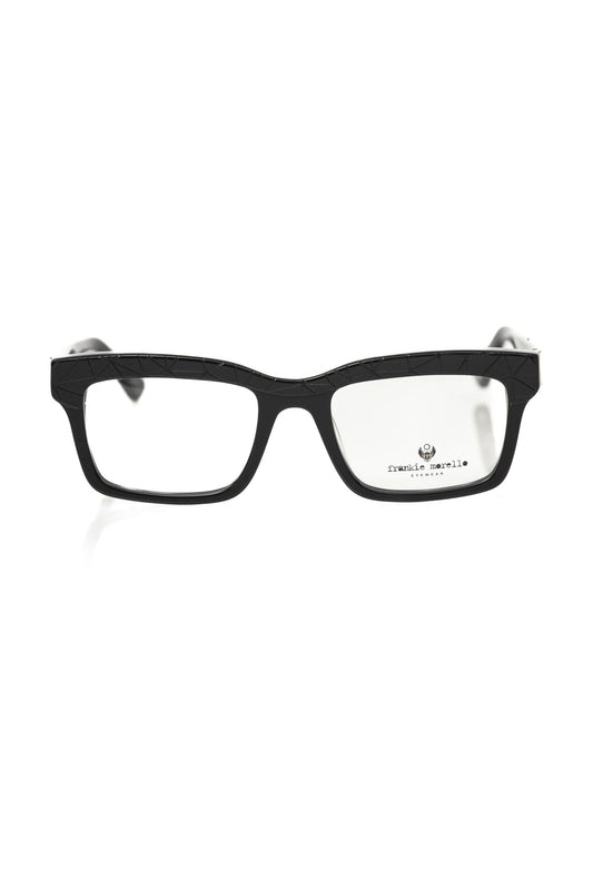 Frankie Morello Eyewear Black Acetate Frame Wayfarer