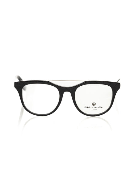 Frankie Morello Acetate Eyeglasses Wayfarer - Black Unisex
