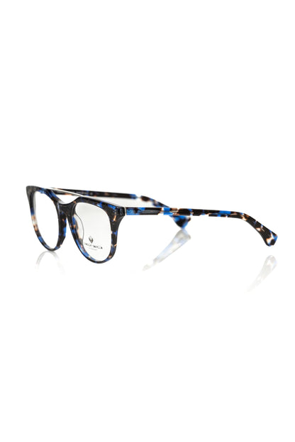 Frankie Morello Eyeglass Frame Acetate Wayfarer Blue Havana