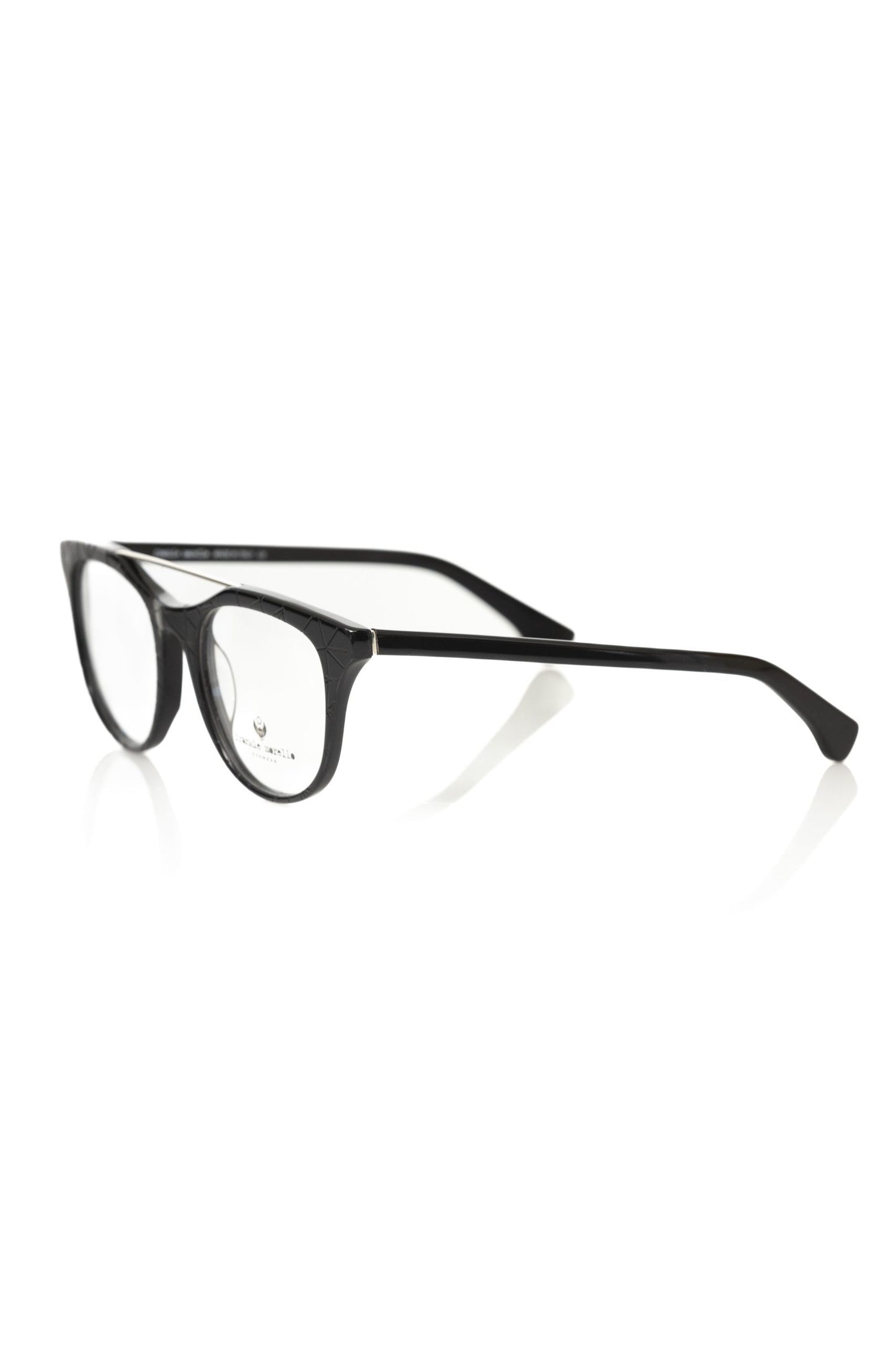 Frankie Morello Acetate Eyeglasses Wayfarer - Black Unisex