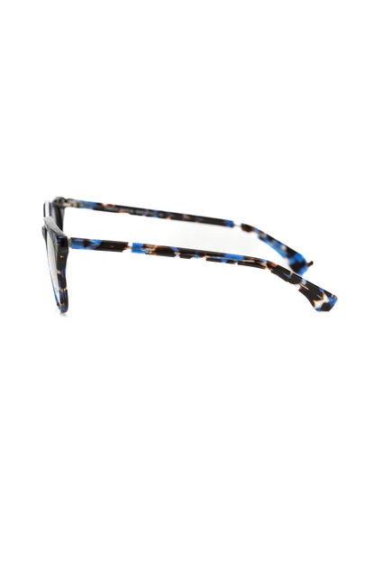 Frankie Morello Eyeglass Frame Acetate Wayfarer Blue Havana