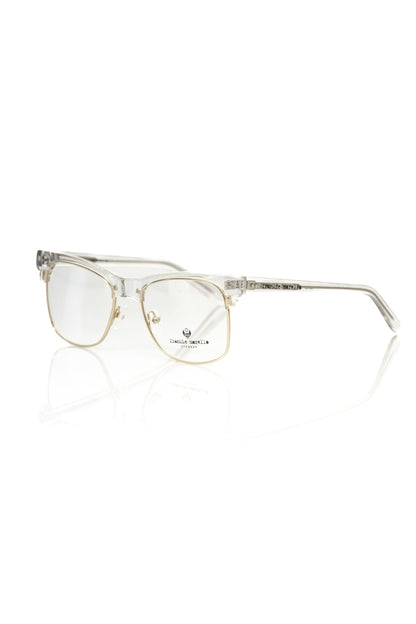Frankie Morello Clubmaster Gold Metal Eyeglass Frame - Gold