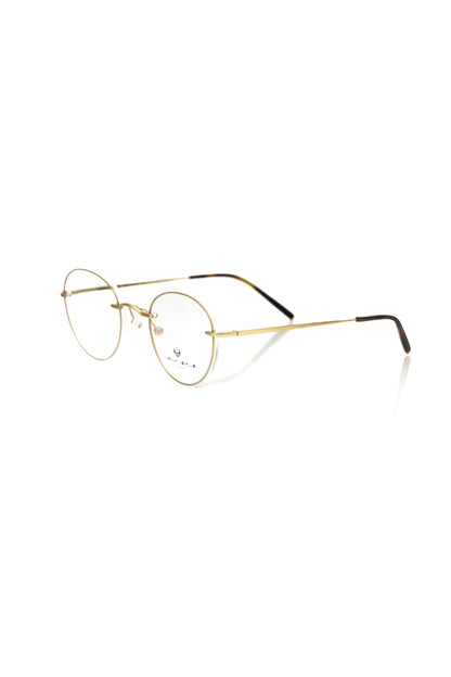 Frankie Morello Frame Gold Metal Unisex Eyewear - Gold