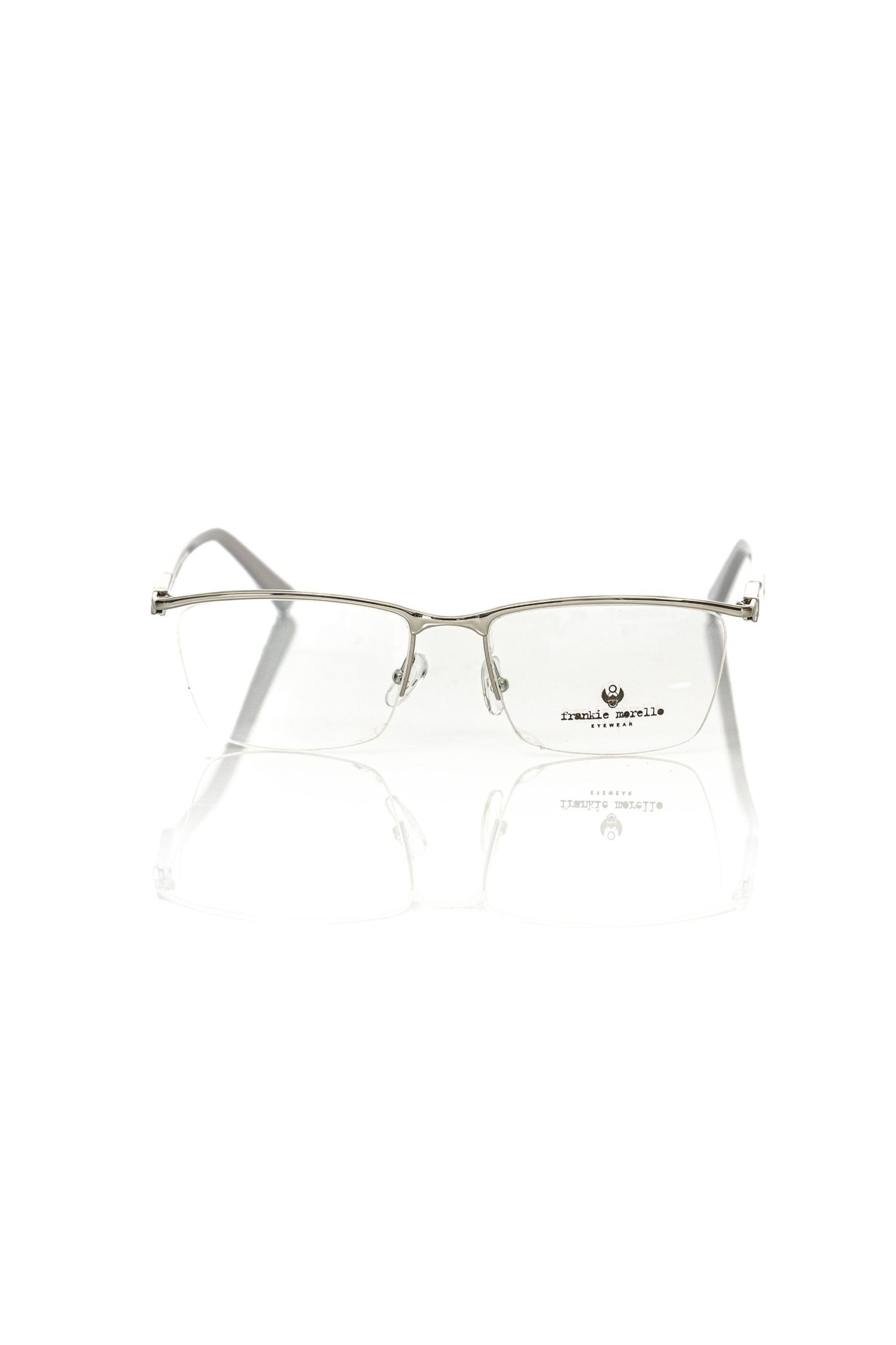 Frankie Morello Clubmaster Metal Frame Silver Unisex