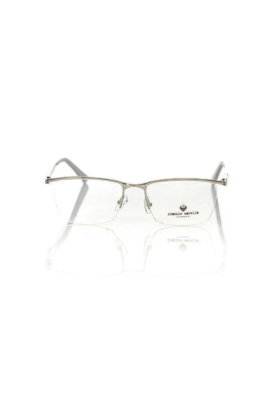 Frankie Morello Clubmaster Metal Frame Silver Unisex