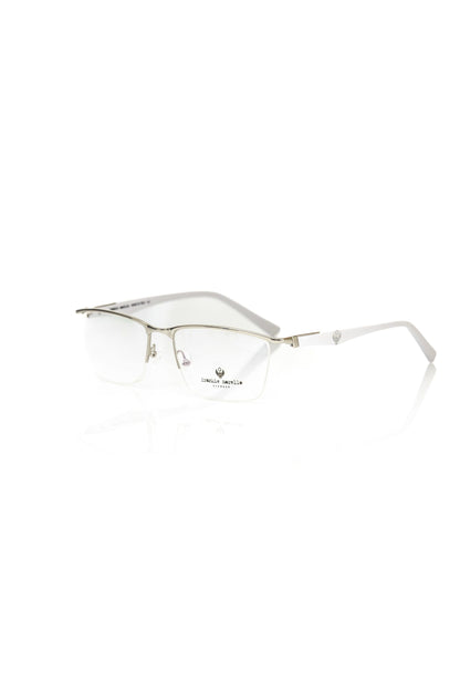 Frankie Morello Clubmaster Metal Frame Silver Unisex