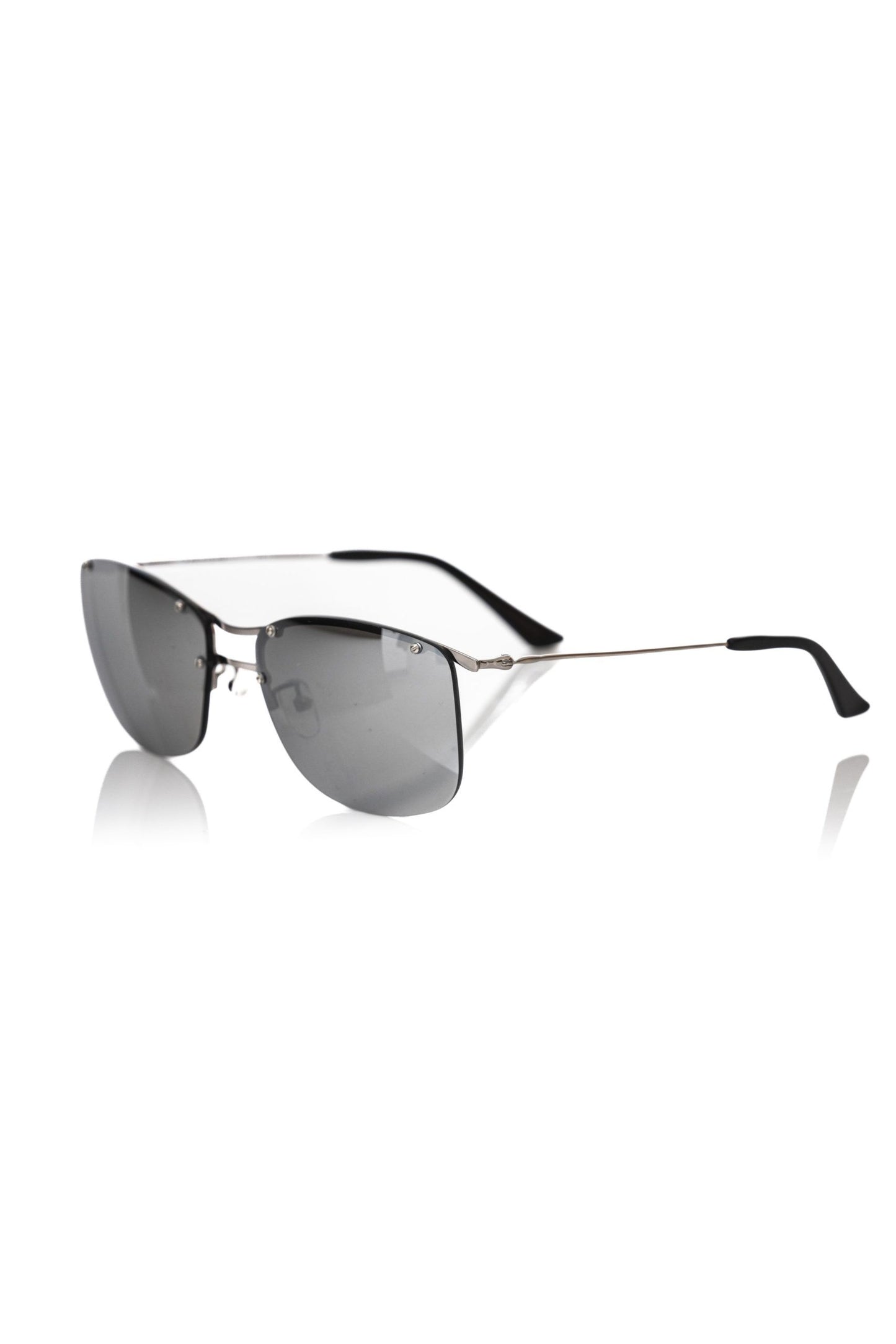 Lunettes de soleil argentées métallisées pour homme Frankie Morello