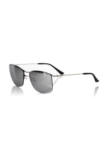 Lunettes de soleil argentées métallisées pour homme Frankie Morello