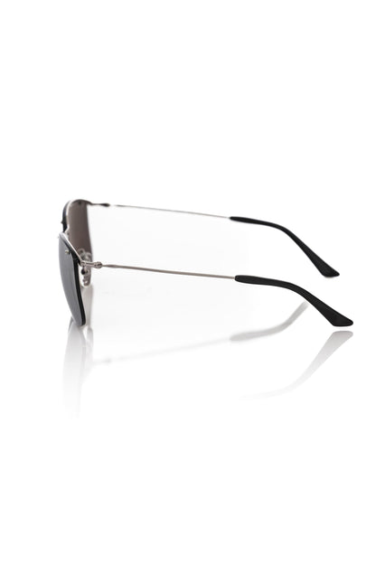 Lunettes de soleil argentées métallisées pour homme Frankie Morello