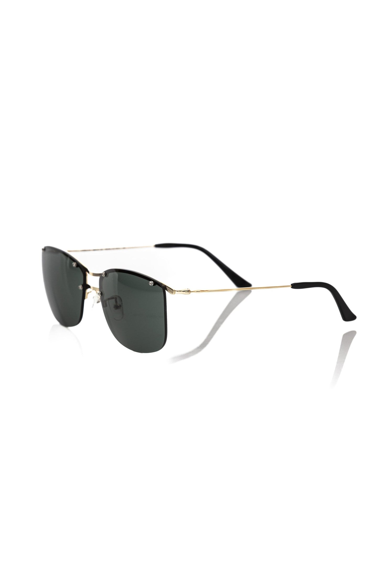 Lunettes de soleil Frankie Morello en fibre métallique noire pour homme