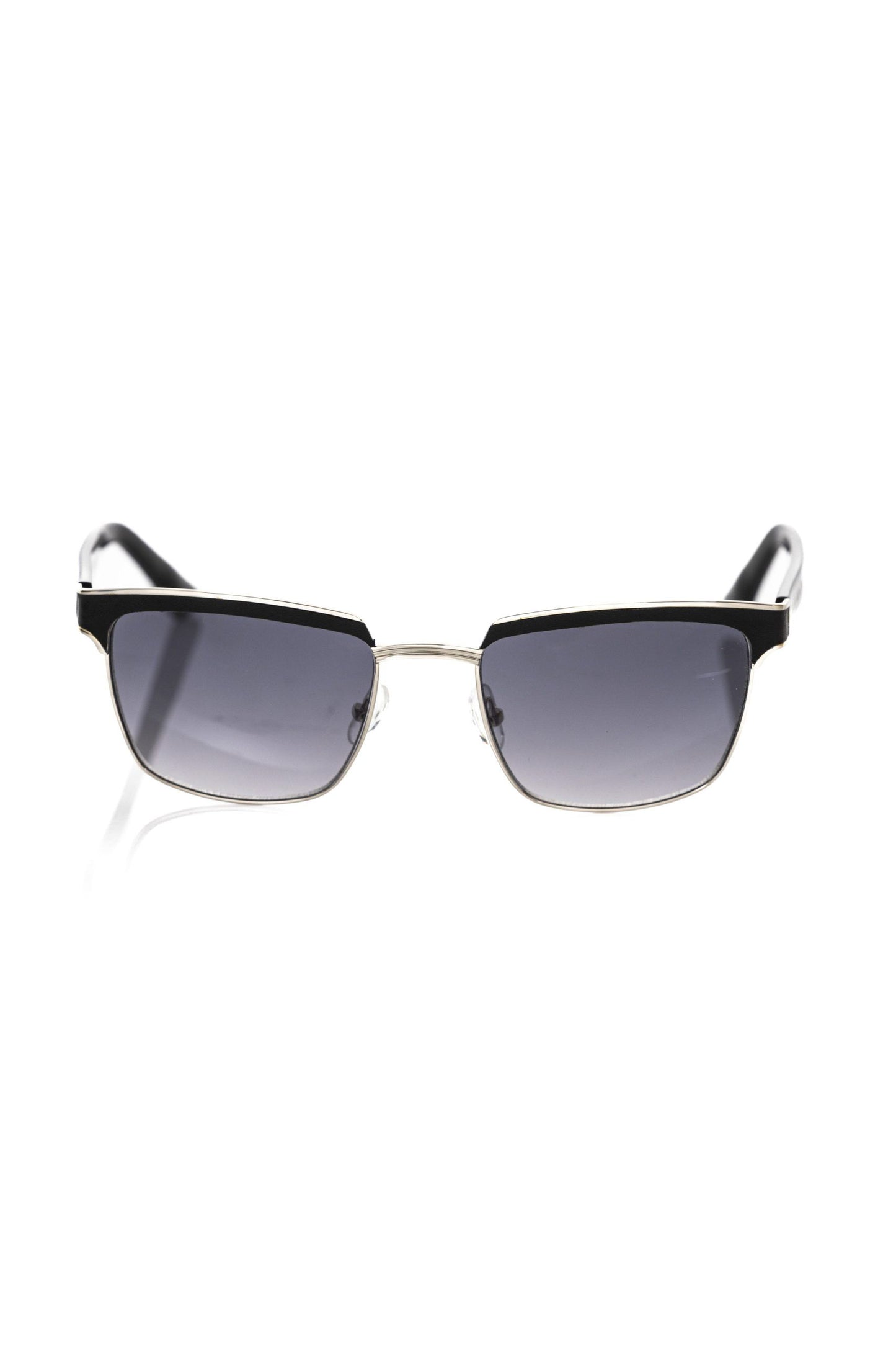 Lunettes de soleil Frankie Morello en fibre métallique noire pour homme