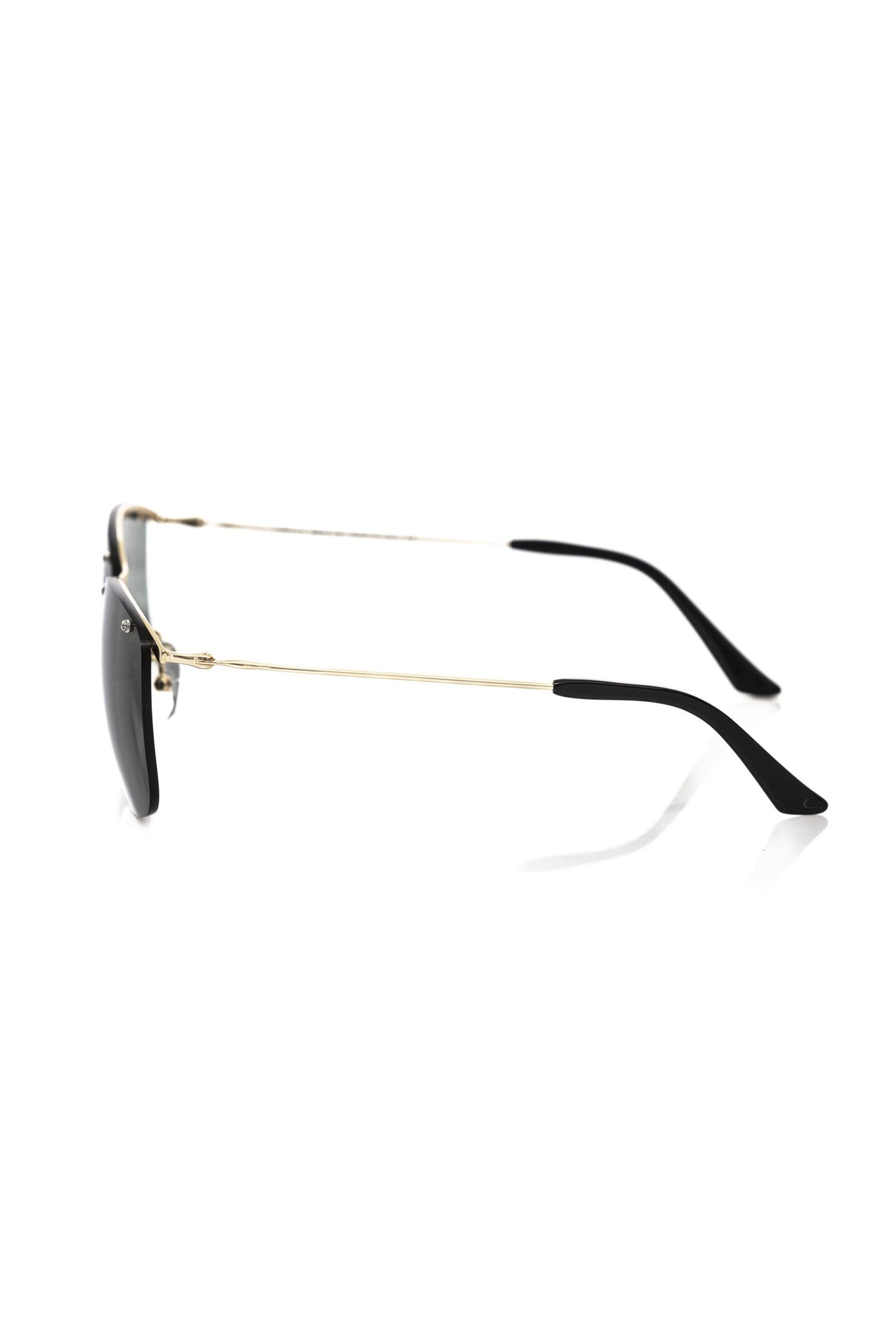 Lunettes de soleil Frankie Morello en fibre métallique noire pour homme
